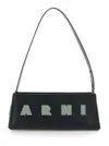 Marni Rectangular Shoulder Bag With Gold-tone Hardware In Black