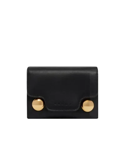 Marni Shoulder Strap Wallet In Black