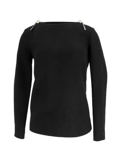 Pre-owned Marni Shoulder-zip Sweater In Black