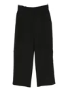 Marni Side-pockets Straight Trousers In Black