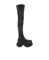 Marni Side Zipper Boots In Black