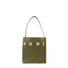 Marni Signature Top-handle Bag In Green