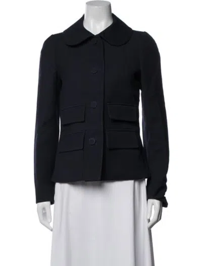 Pre-owned Marni Silk Blazer In Blue