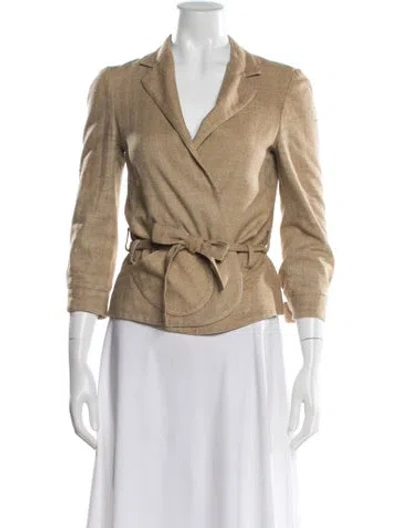 Pre-owned Marni Silk Blazer In Brown