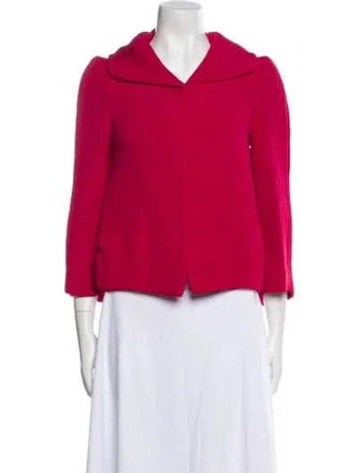 Pre-owned Marni Silk Evening Jacket In Red