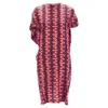Marni Silk Geometric Print Cap Sleeves Dress In Red