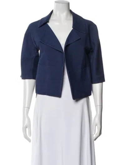 Pre-owned Marni Silk Jacket In Blue