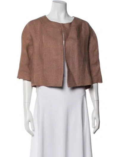 Pre-owned Marni Silk Jacket In Brown