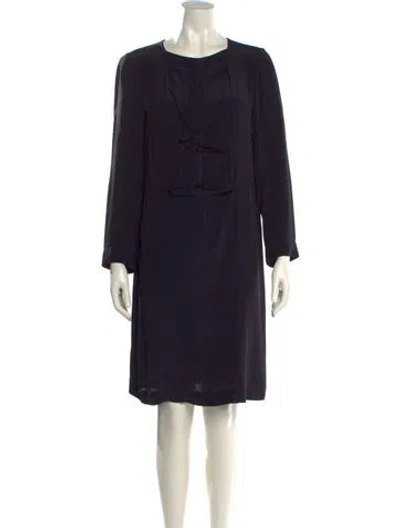 Pre-owned Marni Silk Knee-length Dress In Black