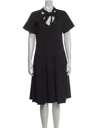 Pre-owned Marni Silk Knee-length Dress In Black