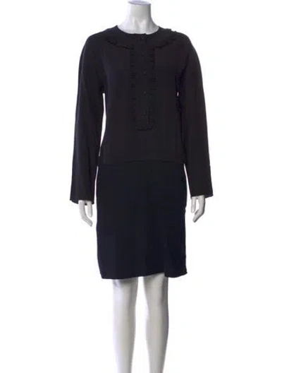 Pre-owned Marni Silk Knee-length Dress In Black