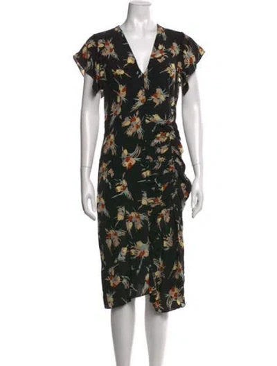 Pre-owned Marni Silk Knee-length Dress In Black