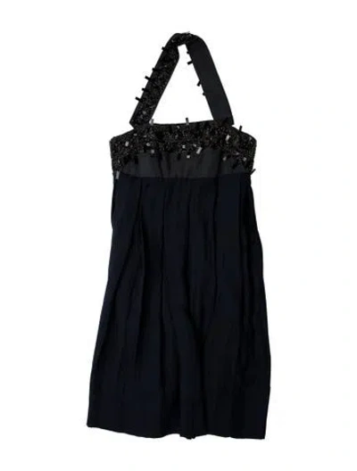 Pre-owned Marni Silk Knee-length Dress In Blue