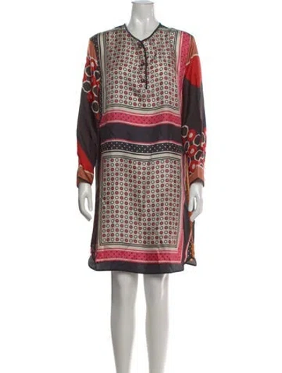 Pre-owned Marni Silk Knee-length Dress In Multi