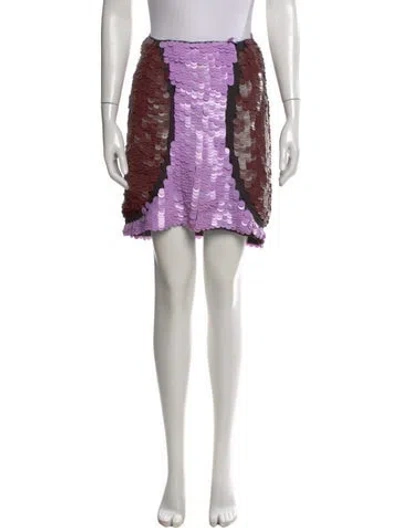 Pre-owned Marni Silk Knee-length Skirt In Multi