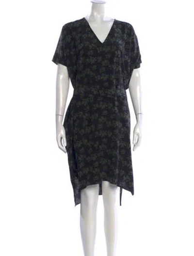 Pre-owned Marni Silk Midi Length Dress In Multi