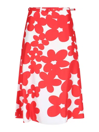 MARNI SILK MIDI SKIRT