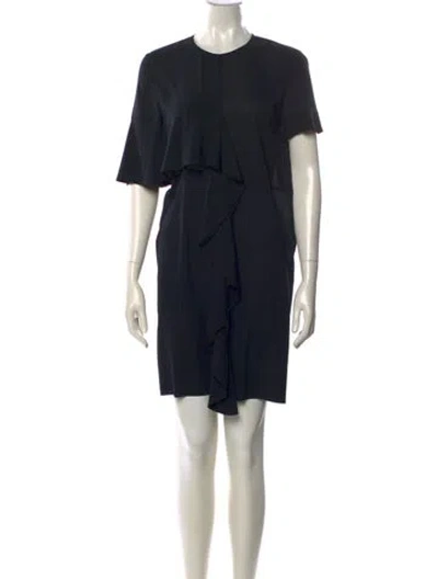Pre-owned Marni Silk Mini Dress In Black