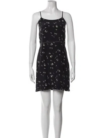 Pre-owned Marni Silk Mini Dress In Black