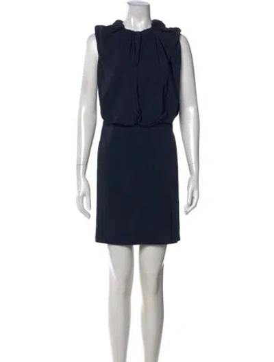 Pre-owned Marni Silk Mini Dress In Black
