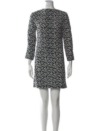 Pre-owned Marni Silk Mini Dress In Green