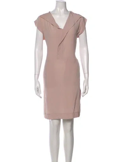 Pre-owned Marni Silk Mini Dress In Neutral
