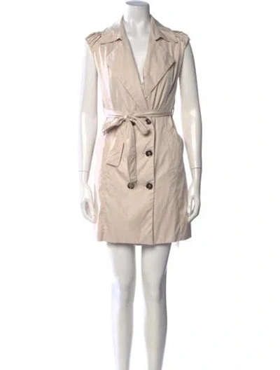 Pre-owned Marni Silk Mini Dress In Neutrals