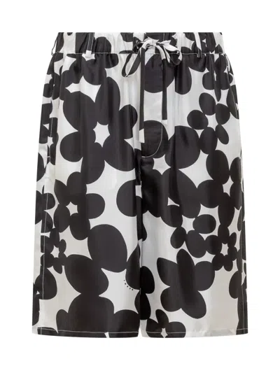 Marni Silk Mini Shorts In Black
