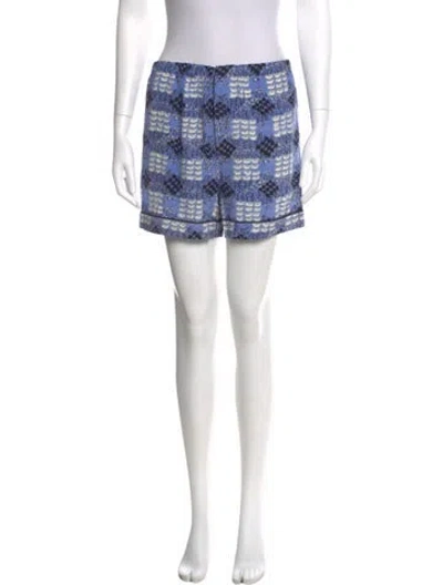 Pre-owned Marni Silk Mini Shorts In Blue