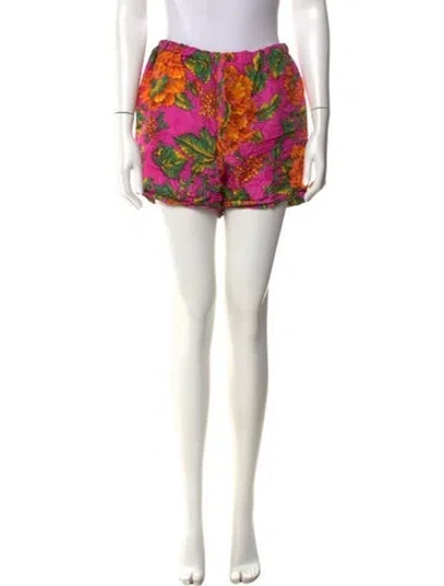 Pre-owned Marni Silk Mini Shorts In Multi