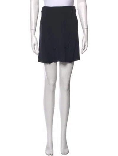Pre-owned Marni Silk Mini Skirt In Black