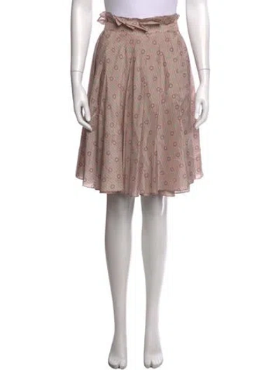 Pre-owned Marni Silk Mini Skirt In Brown