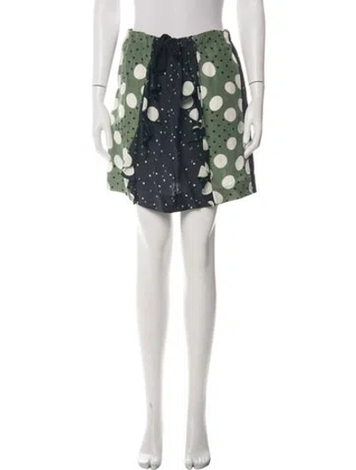 Pre-owned Marni Silk Mini Skirt In Multi