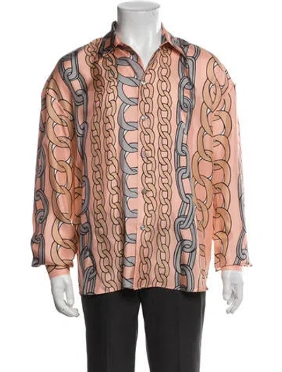 Pre-owned Marni Silk Printed Shirt W/ Tags In Multi