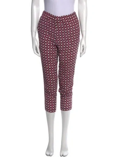Pre-owned Marni Silk Skinny Leg Pants In Multi