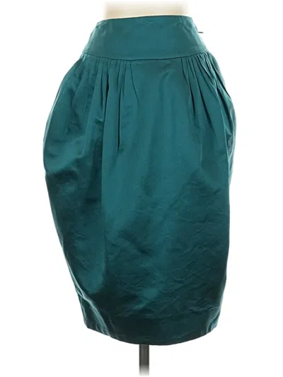 Pre-owned Marni Silk Skirt In Teal