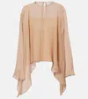 Marni Asymmetric-draped Blouse In Brown