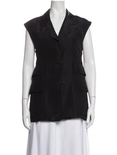 Pre-owned Marni Silk Vest In Black