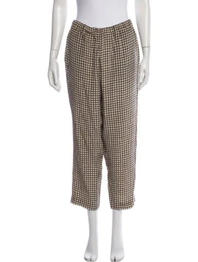 Pre-owned Marni Silk Wide Leg Pants In Neutral