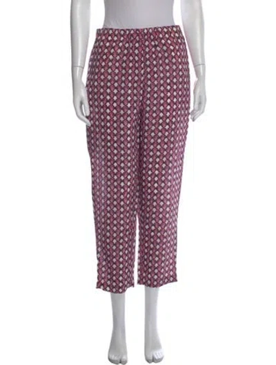 Pre-owned Marni Silk Wide Leg Pants W/ Tags In Pink