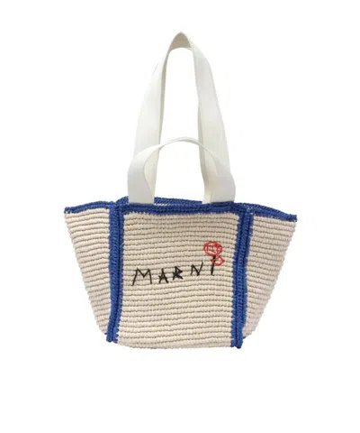 Marni Sillo Interwoven-design Tote Bag In Neutrals