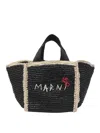 MARNI SILLO SHOPPING BAG SMALL RAFIA EFFECT