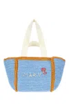 Marni Blue Macramé Sillo Small Tote In Blue