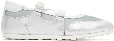 Marni Silver & Blue Mary Jane Velcro Sneakers