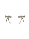 Marni Silver Bow Stud Earrings In Metallic