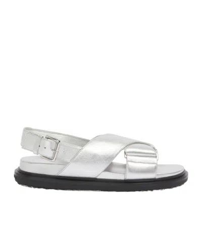 MARNI MARNI METALLIC EFFECT SANDALS