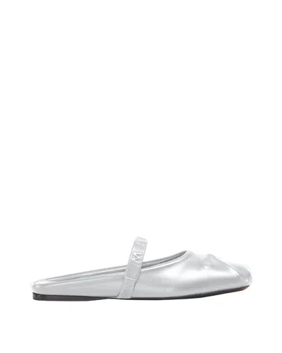 Marni Silver Little Bow Ballerina Mule