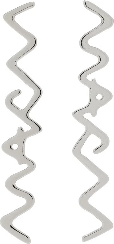 Marni Silver '' Symbol Drop Earrings In 00n29 Palladium