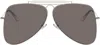 Marni Silver Show Pilot Sunglasses In Silver
