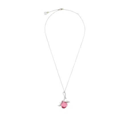 Marni Silver Tulip Necklace In Gold